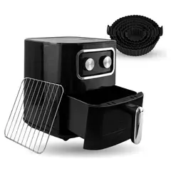 INNOVA - Freidora De Aire Air Fryer Innovo+ 6.5l 2400w + 6 Moldes Silicona Negro 110v Negro 110v