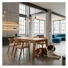 22 GRADOS DECORACION - Mesa Comedor Butan Roble 190Cm X 80Cm