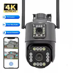 GENERICO - Cámara de Seguridad Inteligente para Exteriores e Interiores con WiFi y Visión Nocturna Dual