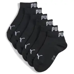 PUMA - Medias Deportivas Original Plain Quarter 3P Negro Niños