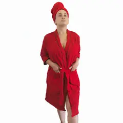 SACATE - Toalla Salida de baño dama + toalla cabello - Secado Sencillo