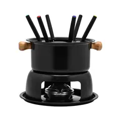 TEZZIO - Maquina para hacer Fondue 6 ouestos color Negro