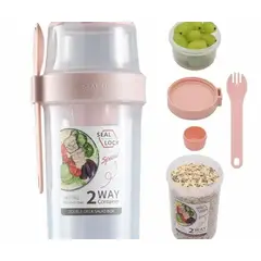 GENERICO - Vaso Doble Compartimiento SL310760 verde o blanco