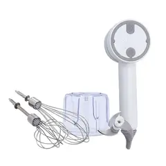 TEZZIO - Picador Electrico Manual 2 en 1 recargable color Blanco