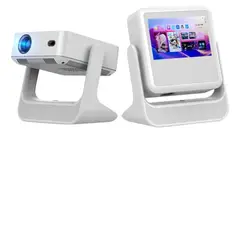 TECNOHOGAR JS - Proyector Video Beam Portátil Auto Enfoque 4k Pantalla Tactil Wifi 110v Bluetooth Parlante 10w