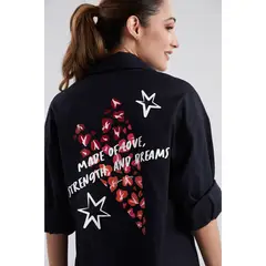 JULIANA SANCHEZ - Sobrecamisa Made of love - Azul