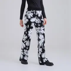 JULIANA SANCHEZ - Pantalón Tejido garden - Negro