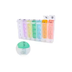 OEM - Pastillero Semanal 28 Compartimentos 7 Módulos