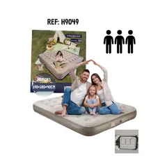 GENERICO - Colchón Inflable con Bomba Eléctrica Integrada