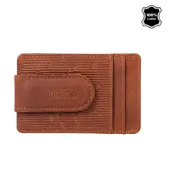 TOTTO - Portadocumentos de Cuero Mag Café