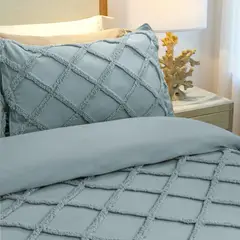 KAMUCHY - Cover de Duvet Pampa Rombos Verde Menta