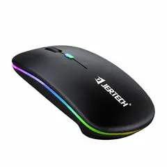 GENERICO - Mouse Para Computador Recargable Conexión Bluetooth Jr3 Negro