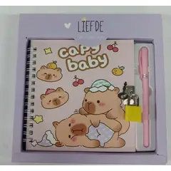 INFANTILES CAJUROMIX - Diario Personal Capibara Sueños Grandes En Cada Página Lila