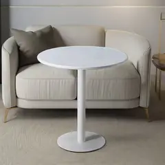 DISTRIONLINE - Mesa Oslo Comedor Y Exteriores Metálica 60 Cm Redonda