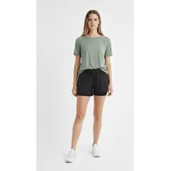 BELIFE - Short deportivo negro para mujer