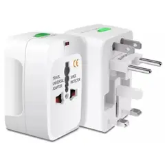 GENERICO - Enchufe Adaptador Universal Viajero Europeo Americano A Nacional