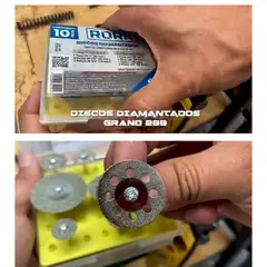 GENERICO - DISCOS DE CORTE DE DIAMANTE X10 MOTOTOOL DREMEL 18” + MNISIERRAS X11