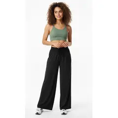 BELIFE - Top deportivo verde en rib para mujer