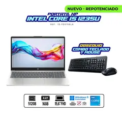 HP - Portátil / Intel Core i5-1235U / 16 GB RAM DDR4 / 512 GB SSD / 15.6″ FHD/obsequio teclado y mouse