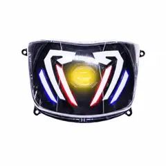 GENERICO - Farola Para Moto Boxer Ct 100 Completa Led Blanco/amarillo