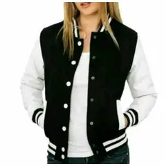 URBAN PLUS - CHAQUETA PARA MUJER Y NIÑA TIPO BEISBOLERA