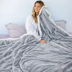 ELEGANT - Cobija Ovejera Grande 2.20 x 2.00 Gruesa Suave y Confortable