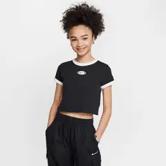 NIKE - Camiseta Unisex niño Lifestyle Sportswear Negro