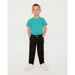 GENERICO - PANTALON DE DRILL NIÑO NEGRO