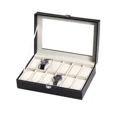GENERICO - Caja Organizadora para Relojes – 12 Compartimentos