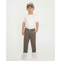 BALLESTA KIDS - Pantalón Drill Gris para Niño