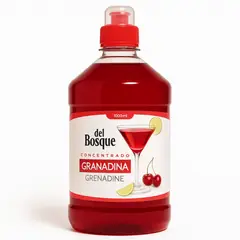 GENERICO - Jarabe De granadina Concentrado Sirope Coctel 1000 ml