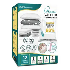 INNOVA - Bolsa Al Vacío Airbaker B07pygsrhr Pack 12 Unidades Con Bomba