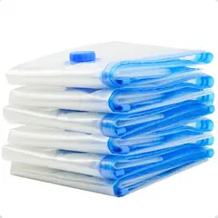 INNOVA - Kit De 5 Bolsas Al Vacío Para Ropa De Viaje Bolsa De Edredón Tamaño 50 X 60 Cm Organización Un 83% Más De Espacio