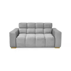VENECIA - Sofa Miami 2 Puestos 171x88x81 Tela Gris