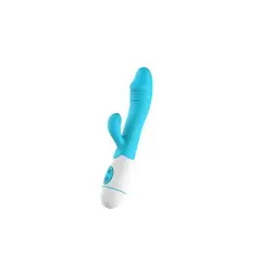 COLOR - Vibrador Conejo Doble Estimulación Recargable Azul