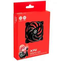 XPG - Ventilador VENTO 120 · 120mm · PWM 4-Pin · Sin Iluminación · Negro