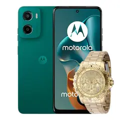 MOTOROLA - Celular Moto G05 256 Gb 4 Ram Single Sim Verde + ReloJ