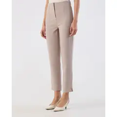 PATPRIMO - Pantalón Básico Formal Ajuste Tobillero  Para Mujer Beige