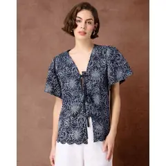 PATPRIMO - Blusa De Mujer Manga Corta Marca Azul #30123661