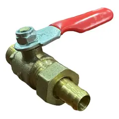 GENERICO - Válvula De Bola O Llave De Paso 1/4-1/4 Macho Con Espigó