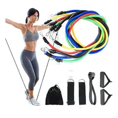 GENERICO - Bandas Elasticas Tubulares Resistencia Set Fitnes