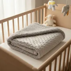 NUVO STORE - Cobija Manta Bebes Suave Abrigadora Burbuja Cuna 85x95 Cm