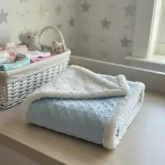 NUVO STORE - Cobija Manta Bebes Suave Abrigadora Burbuja Cuna 85x95 Cm