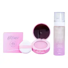 MONTOC MAKEUP - Polvo Matificante Oil Control + Spray Fijador Hidratante