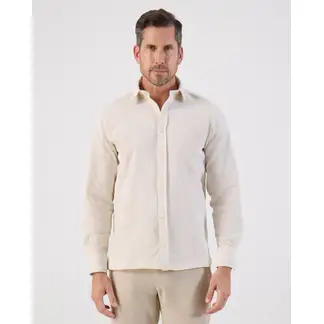 PATPRIMO - Camisa Guayabera Para Hombre M/L Color Crema Marca #44030401