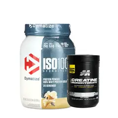 DYMATIZE - ISO100 Vainilla 610g + Creatina Platinum 400g
