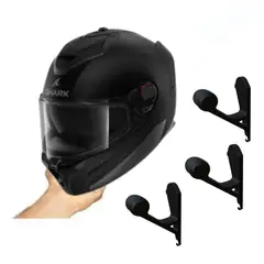 AMERICAN GENERICS - 3 Soportes Universal Para Cascos Moto Bicicleta Pared