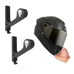 AMERICAN GENERICS - 2 Soporte Accesorio Universal Cascos Moto Bicicleta Pared