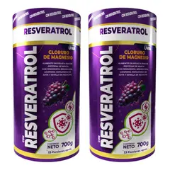 NATURAL MEDICINE - Resveratrol y Cloruro de Magnesio en Polvo con Invima x2