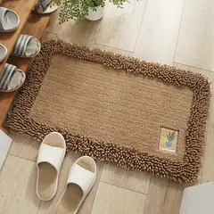 MITAPETE COM - Alfombra Tapete Pie De Cama Entrada Antideslizante 50 X 80cms Caqui